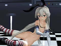 KiloLesbians presents: Mmd 2 babes pierced tits sex toy fingering squirting gv00112