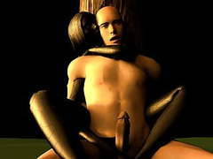 KiloLesbians presents: 3d monster mud girls in rpg forest