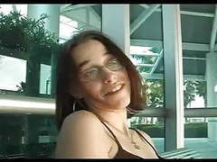 KiloLesbians presents: Skinny nerd nikki picked up and fucked