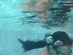 KiloLesbians presents: Submerged underwater with a dick inside her