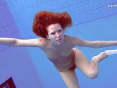 KiloLesbians presents: Matrosova hot ginger pussy in the pool