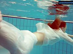 KiloLesbians presents: Redhead diana hot and horny in a white dress