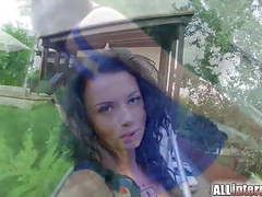 KiloLesbians presents: Allinternal anal creampie for hot brunette who loves a rough