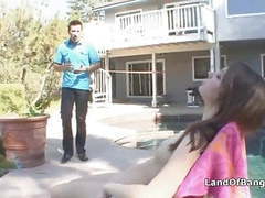 KiloLesbians presents: Sunbathing teen fucked by not step dad