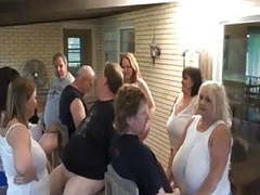 KiloLesbians presents: Mature bbw sluts sucking cock in group fun