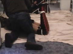 KiloLesbians presents: Kathy hogtied and struggling