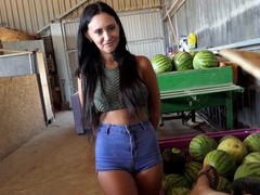 KiloLesbians presents: Gina ferocious with natural tits and hot ass gets fucked hard, Couple, Hardcore, Brunettes, Long Hair, Latina, MILF, Shorts, Pussy Licking, Blowjob, Big Tits, Natural Tits, Hot Ass