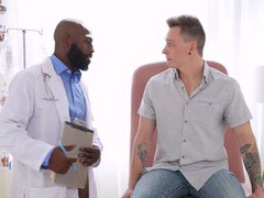 KiloLesbians presents: Tattooed white man gets his ass licked and fucked by a black dude, Gay