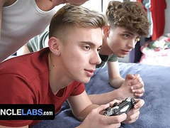 KiloLesbians presents: Sayuncle - horny stud surprises two twinks and sticks his cock in all their holes while they play, Amateur (Gay), Bareback (Gay), Big Cock (Gay), Blowjob (Gay), Daddy (Gay), Old+Young (Gay), HD Videos, Gay Teen (18+) (Gay), Gay Daddy (Gay), Gay Boy (Gay),