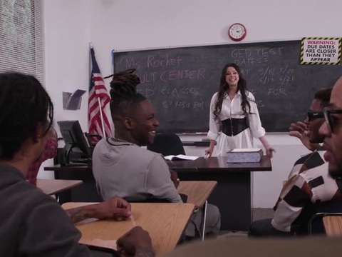 KiloLesbians presents: Hardcore interracial fucking in the office with a cum loving slut