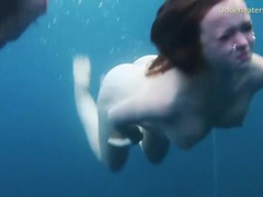 KiloLesbians presents: Sexy naked girls swimming in the ocean