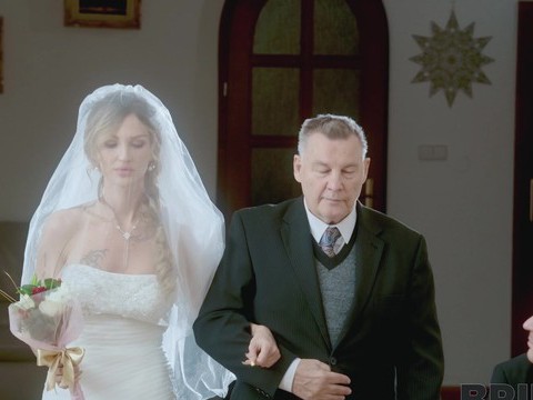 KiloLesbians presents: Newly wedded bride olivia sparkle gives head and gets fucked
