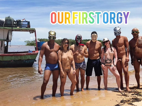 KiloLesbians presents: I took my wives to a gangbang with my friends on an old boat in salvador