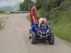 KiloLesbians presents: Girl fucked on a moving atv