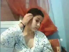 KiloLesbians presents: Cute arab teen in pajamas masturbating