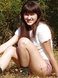 KiloLesbians presents: Outdoor girl Juliya plays in the field