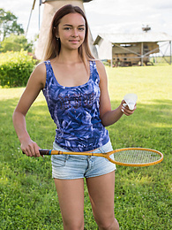 KiloLesbians presents: This hot busty babe shows every inch of her perfect body in the park with a great smile