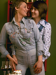 KiloLesbians presents: 2 cute brunettes with hairy pussies having classic some fun