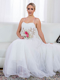 KiloLesbians presents: Blonde bride Anna Khara has sex with the groom and a photographer at once