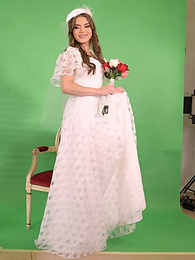 KiloLesbians presents: Russian bride Evelina Darling gets pulled by her hair & fucked doggystyle