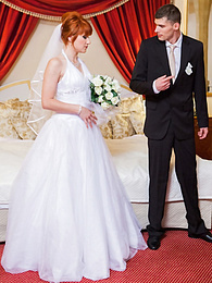 KiloLesbians presents: Redhead Czech bride Lucy Bell getting double fucked on her wedding day