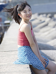 KiloLesbians presents: Asian teen Chisaki Morito demonstrates her tiny tits and demonstrates her exposed body outdoors